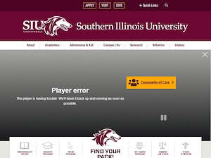 Southern Illinois University Carbondale's official website homepage screenshot