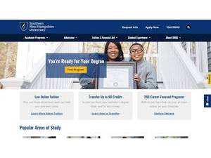 Southern New Hampshire University's official website homepage screenshot