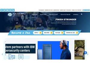 Southern University and A&M College's official website homepage screenshot