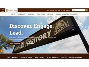 Southwest Minnesota State University's official website homepage screenshot