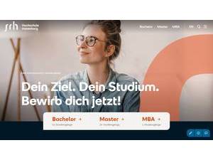 SRH Hochschulen's official website homepage screenshot