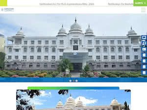 Sri Devaraj Urs Academy of Higher Education and Research's official website homepage screenshot