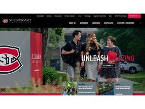 St. Cloud State University's official website homepage screenshot