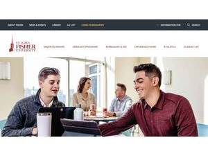 St. John Fisher University's official website homepage screenshot