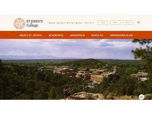 St John's College's official website homepage screenshot
