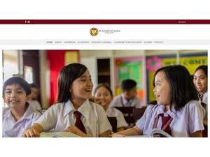 St. Joseph's College of Quezon City's official website homepage screenshot
