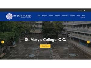 St. Mary's College's official website homepage screenshot