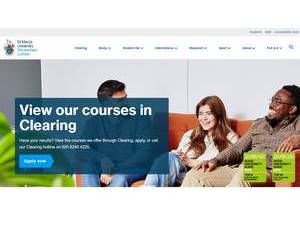 St Mary's University, Twickenham's official website homepage screenshot