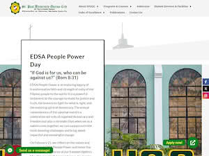 St. Paul University Quezon City's official website homepage screenshot