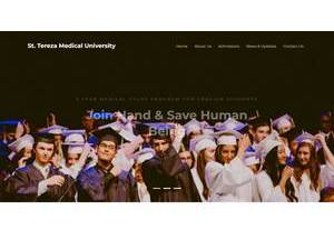 St. Theresa Medical University of Yerevan's official website homepage screenshot