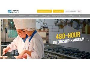 Stamford International University's official website homepage screenshot