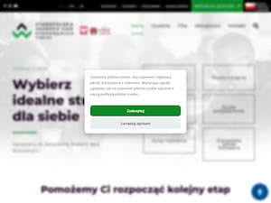 Staropolska Szkoła Wyższa w Kielcach's official website homepage screenshot