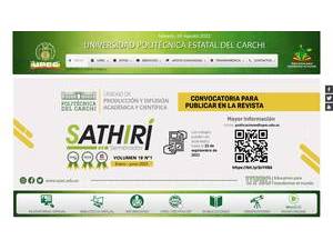 State Polytechnic University of Carchi's official website homepage screenshot