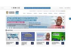 State University of Maranhão's official website homepage screenshot
