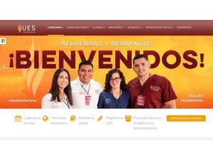 State University of Sonora's official website homepage screenshot