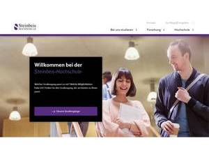 Steinbeis-Hochschule's official website homepage screenshot