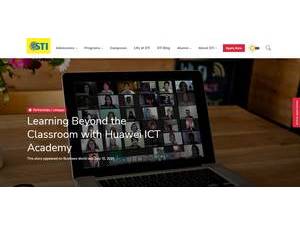 STI West Negros University's official website homepage screenshot