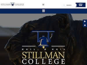 Stillman College's official website homepage screenshot