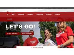 Stony Brook University's official website homepage screenshot
