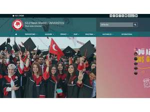 Süleyman Demirel Üniversitesi's official website homepage screenshot