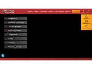 Sullivan University's official website homepage screenshot
