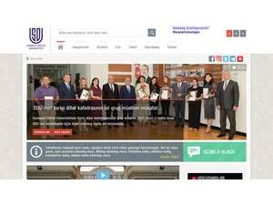 Sumgait State University's official website homepage screenshot