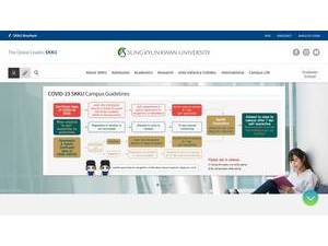 Sungkyunkwan University's official website homepage screenshot