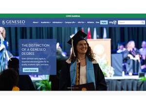 SUNY Geneseo's official website homepage screenshot