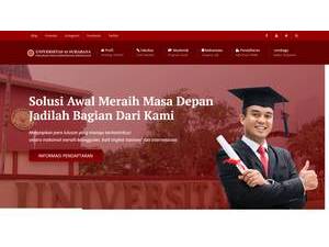 Surabaya '45 University's official website homepage screenshot