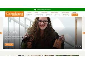 Susquehanna University's official website homepage screenshot