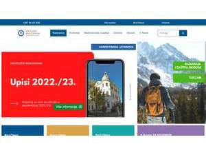 Sveucilište Hercegovina's official website homepage screenshot