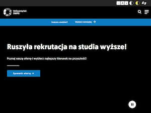 SWPS University of Social Sciences and Humanities's official website homepage screenshot