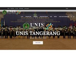 Syekh-Yusuf Islamic University's official website homepage screenshot