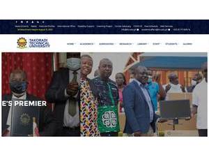 Takoradi Technical University's official website homepage screenshot