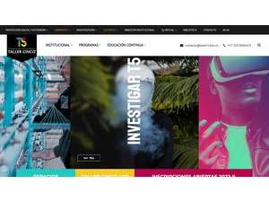 Taller Cinco University Corporation's official website homepage screenshot