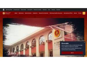 Tarlac State University's official website homepage screenshot