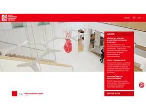 Tartu Health Care College's official website homepage screenshot