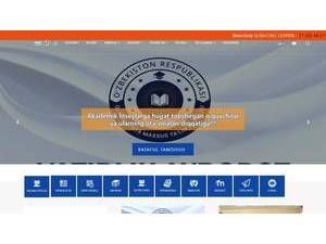 Tashkent State Pedagogical University's official website homepage screenshot