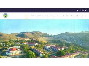 Taunggyi University's official website homepage screenshot