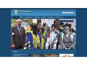 Team University's official website homepage screenshot