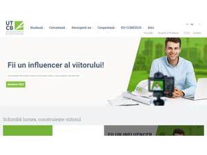 Technical University of Civil Engineering Bucharest's official website homepage screenshot