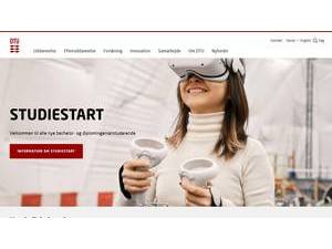 Technical University of Denmark's official website homepage screenshot