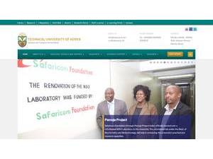 Technical University of Kenya's official website homepage screenshot