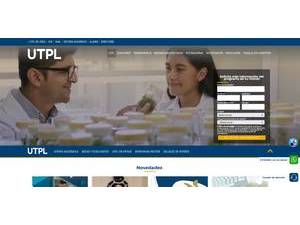 Technical University of Loja's official website homepage screenshot