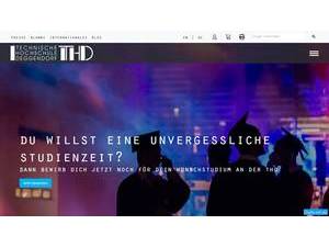 Technische Hochschule Deggendorf's official website homepage screenshot
