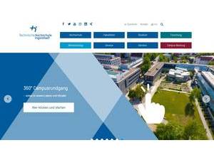 Technische Hochschule Ingolstadt's official website homepage screenshot