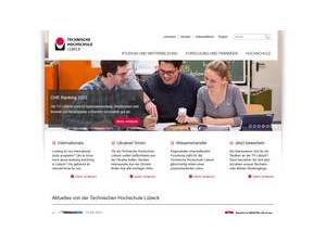 Technische Hochschule Lübeck's official website homepage screenshot