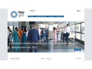 Technische Hochschule Ulm's official website homepage screenshot