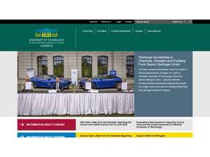Technische Universität Chemnitz's official website homepage screenshot