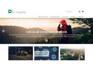 Technische Universität Clausthal's official website homepage screenshot